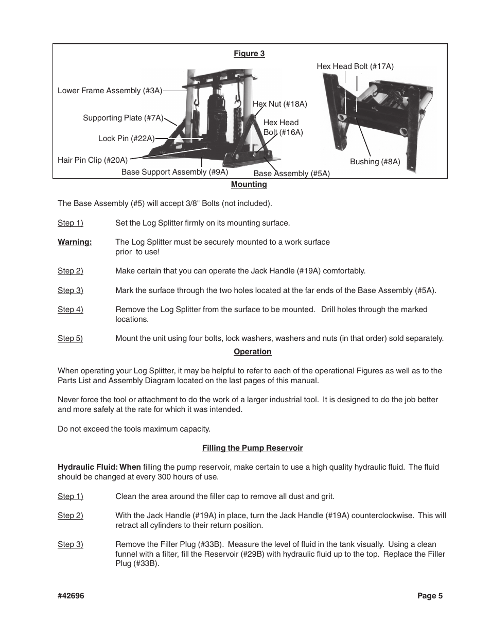 Harbor Freight Tools 42696 User Manual | Page 5 / 9