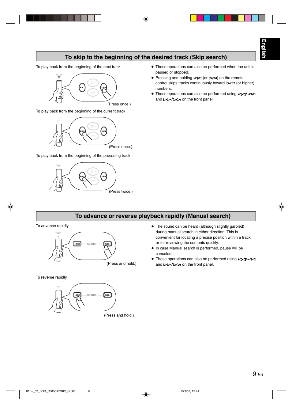 English | Yamaha CDX-397MK2 User Manual | Page 11 / 228