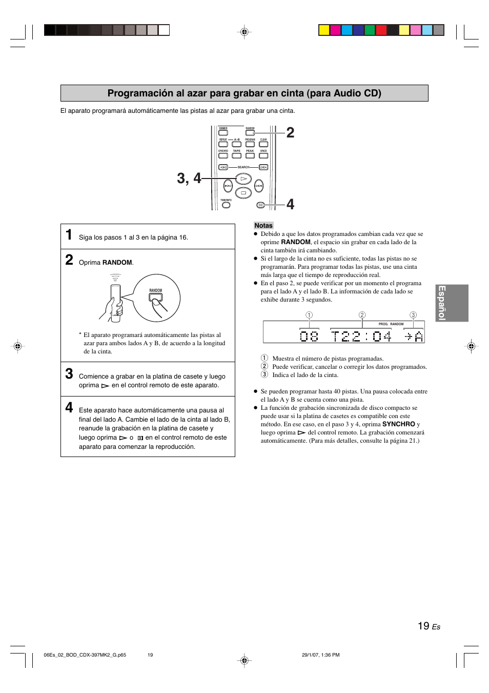 Español | Yamaha CDX-397MK2 User Manual | Page 146 / 228