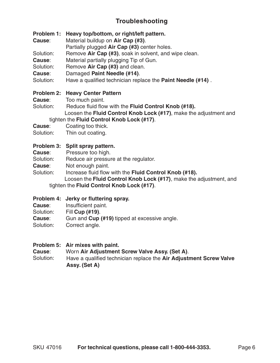 Harbor Freight Tools 47016 User Manual | Page 6 / 9