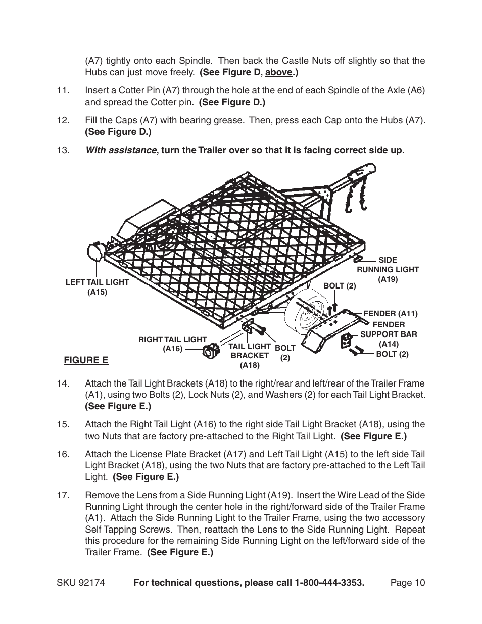 Harbor Freight Tools 92174 User Manual | Page 10 / 24