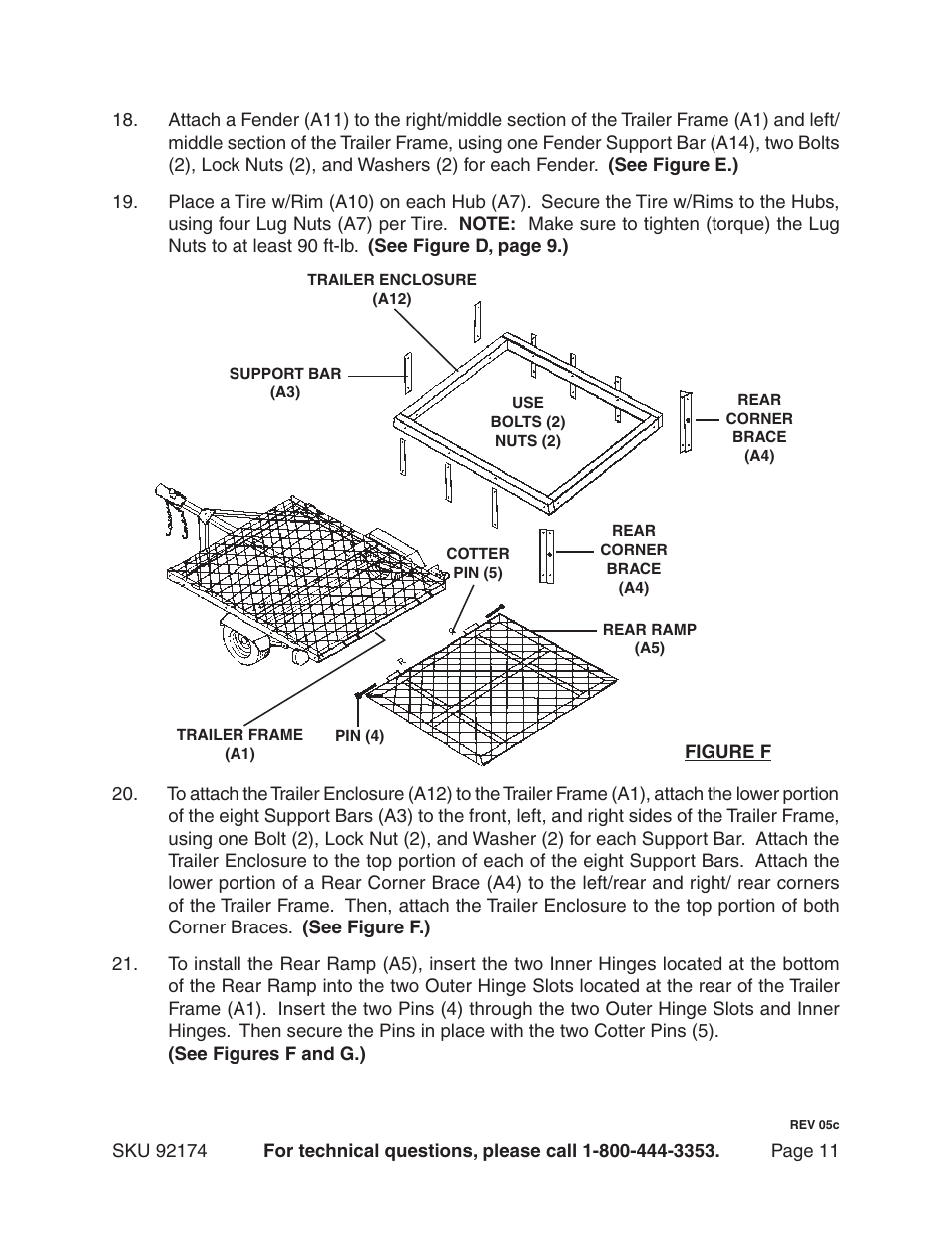 Harbor Freight Tools 92174 User Manual | Page 11 / 24
