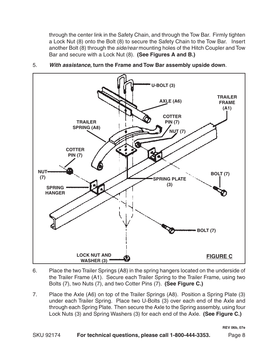 Harbor Freight Tools 92174 User Manual | Page 8 / 24