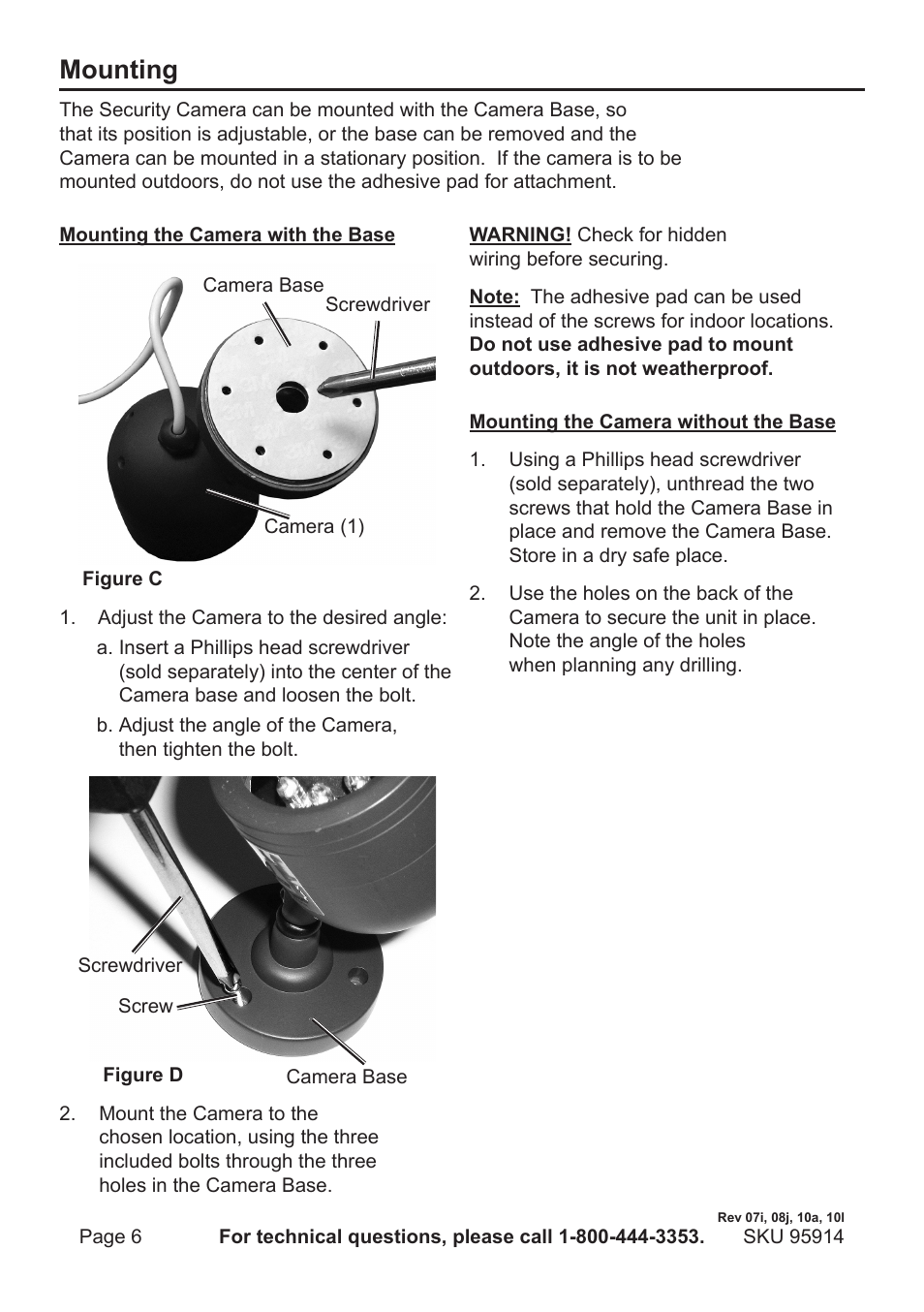 Mounting | Harbor Freight Tools 95914 User Manual | Page 6 / 12