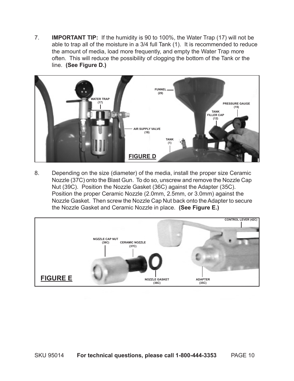 Figure e, Figure d | Harbor Freight Tools 95014 User Manual | Page 10 / 17