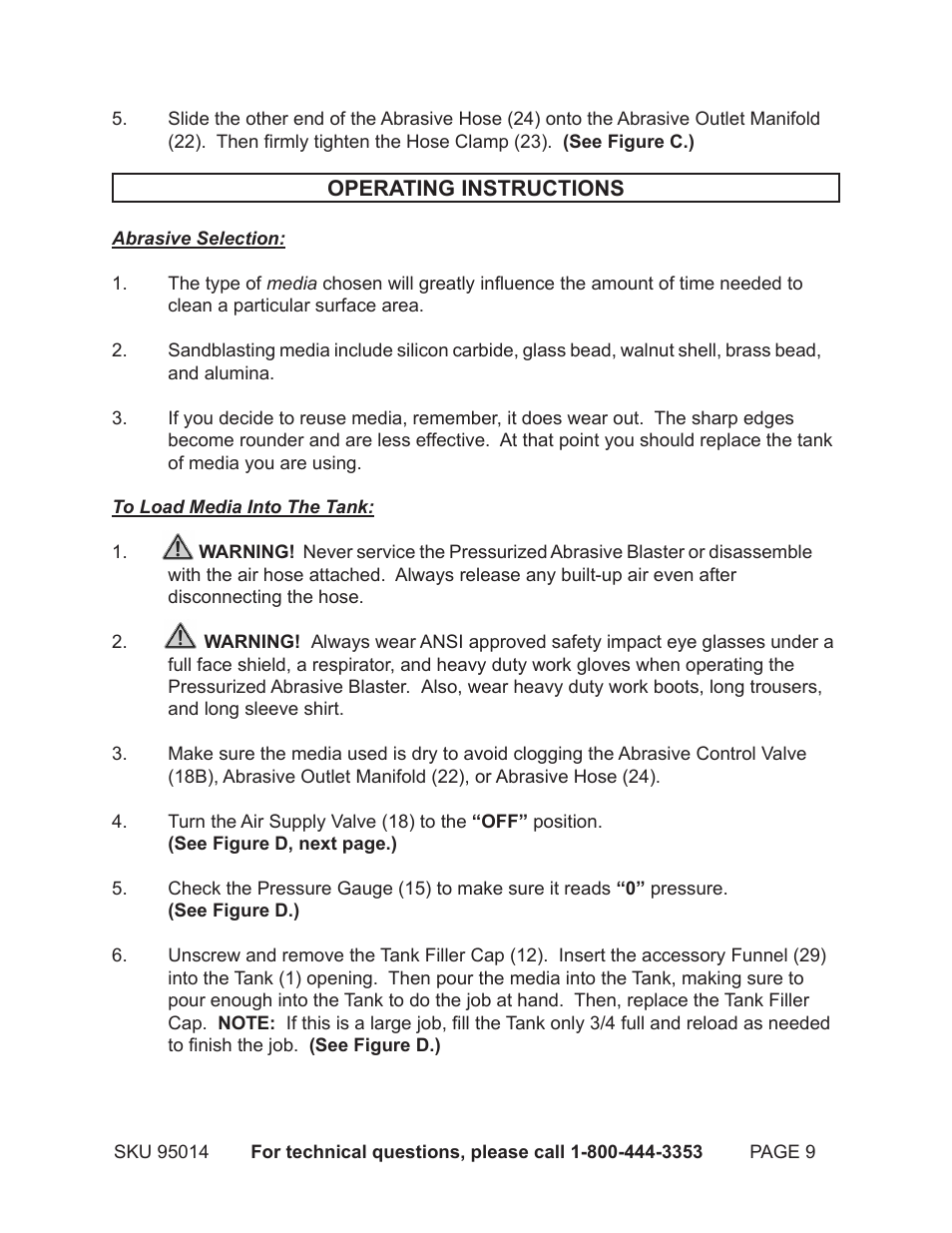 Harbor Freight Tools 95014 User Manual | Page 9 / 17