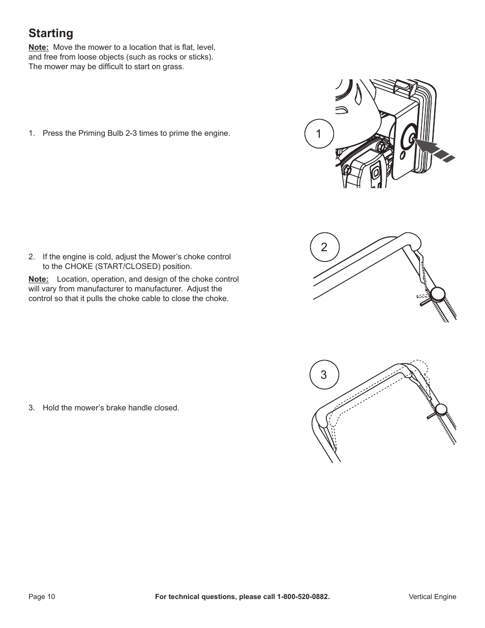 Starting | Harbor Freight Tools 68122 User Manual | Page 10 / 24