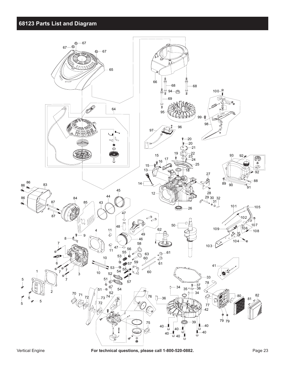 Harbor Freight Tools 68122 User Manual | Page 23 / 24