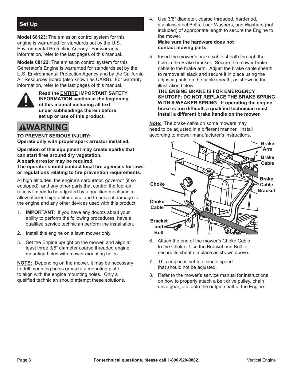 Harbor Freight Tools 68122 User Manual | Page 8 / 24