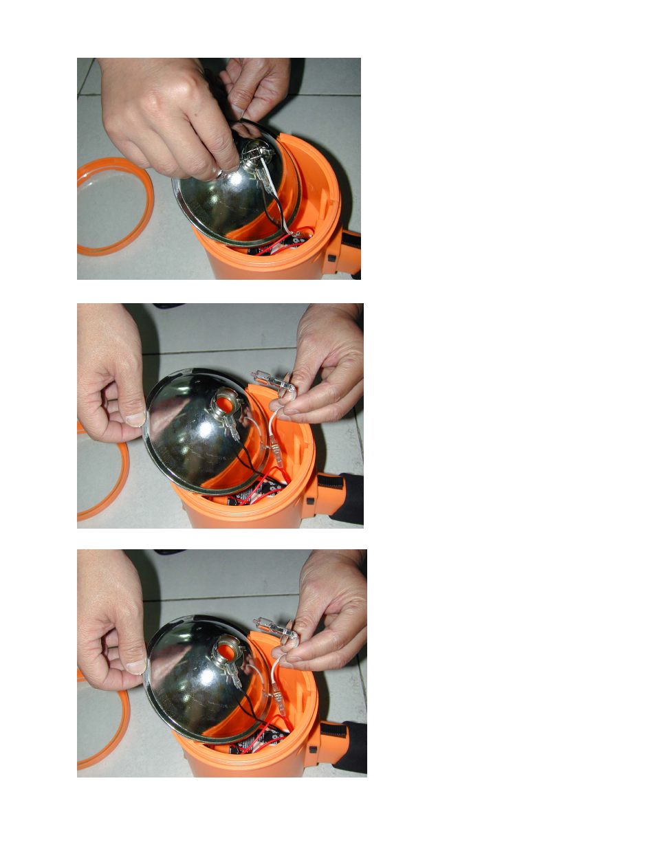 Replacing the bulb | Harbor Freight Tools 03358 User Manual | Page 5 / 6
