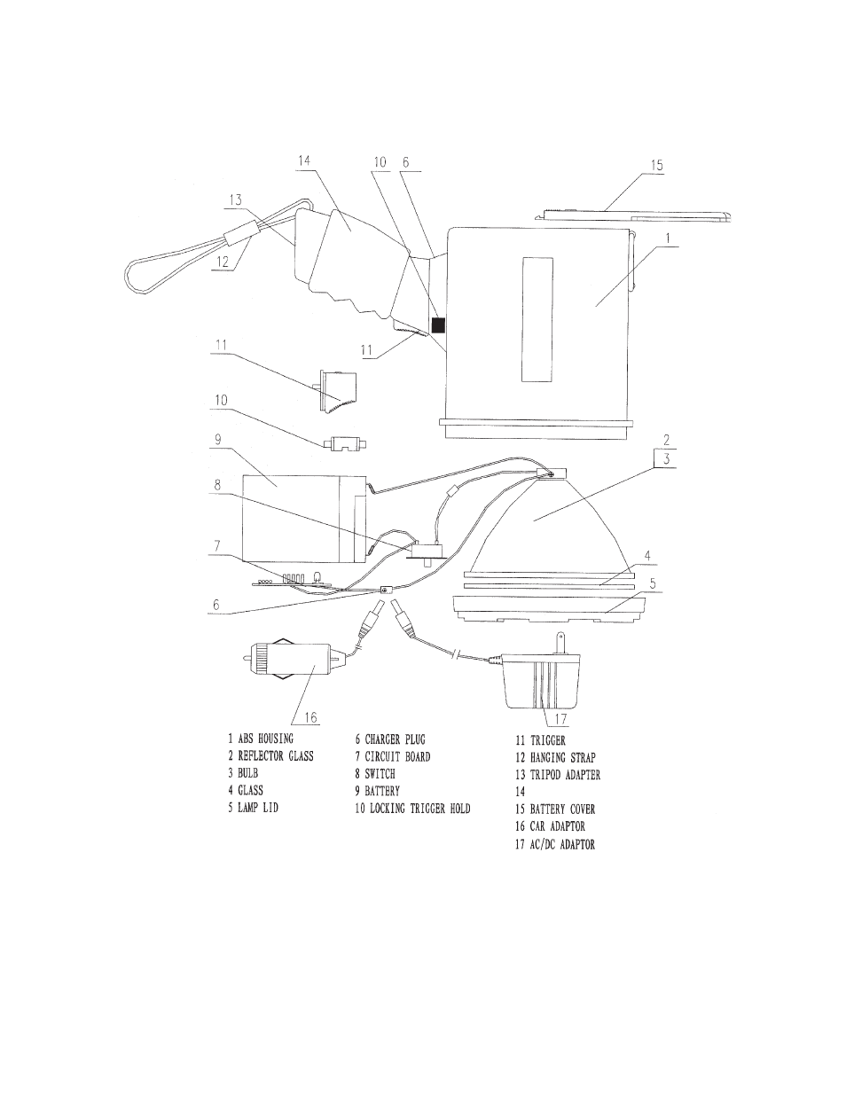 Parts list parts diagram | Harbor Freight Tools 03358 User Manual | Page 6 / 6