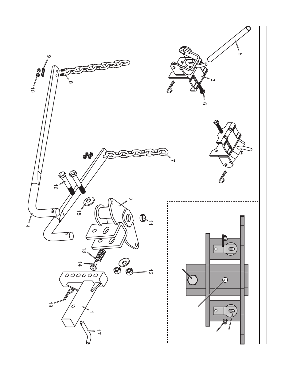 Asse m bl y d iagra m | Harbor Freight Tools Weight Distribution hitch 67649 User Manual | Page 11 / 12