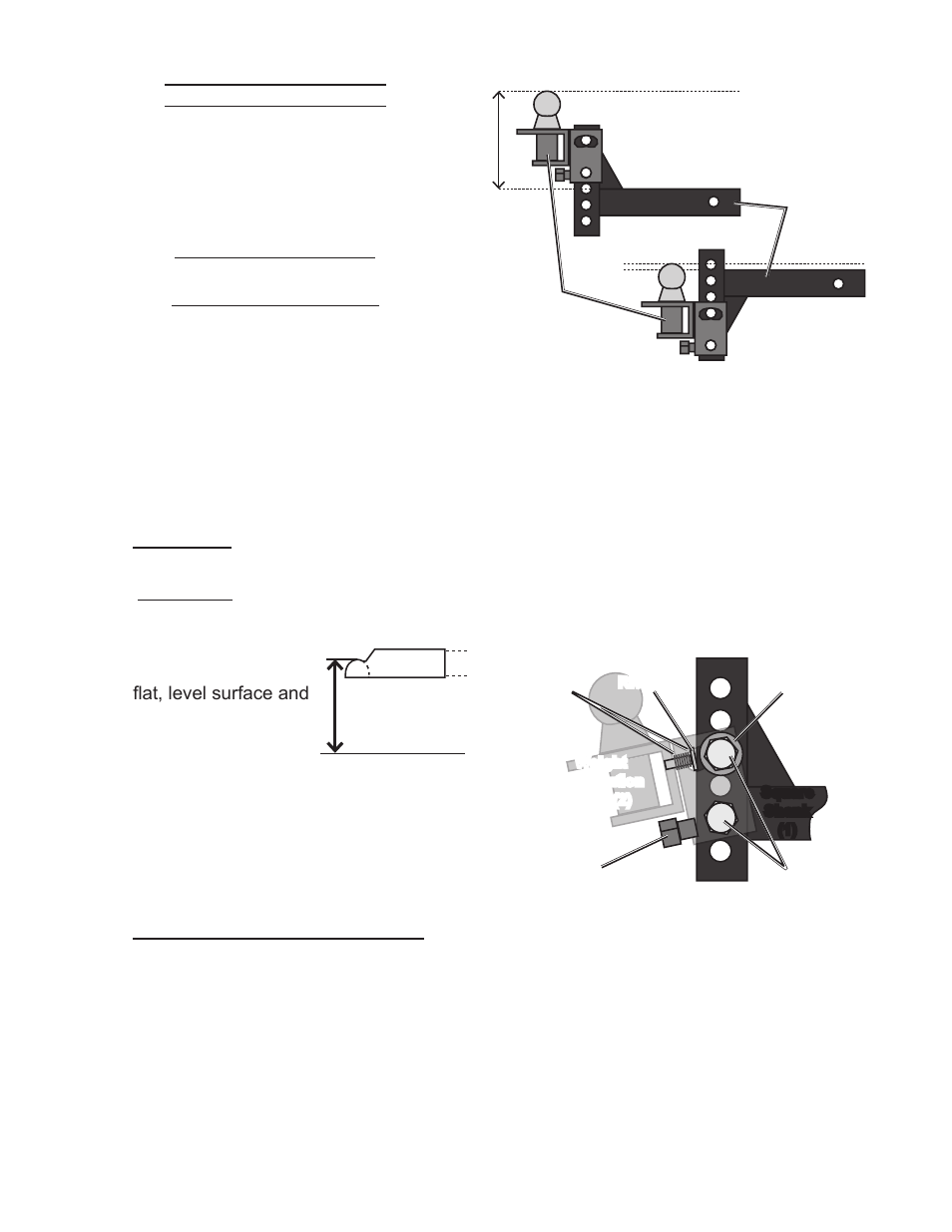 Hitch ball installation, Weight distribution head (2) installation | Harbor Freight Tools Weight Distribution hitch 67649 User Manual | Page 5 / 12