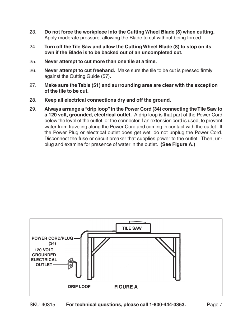 Harbor Freight Tools 40315 User Manual | Page 7 / 18