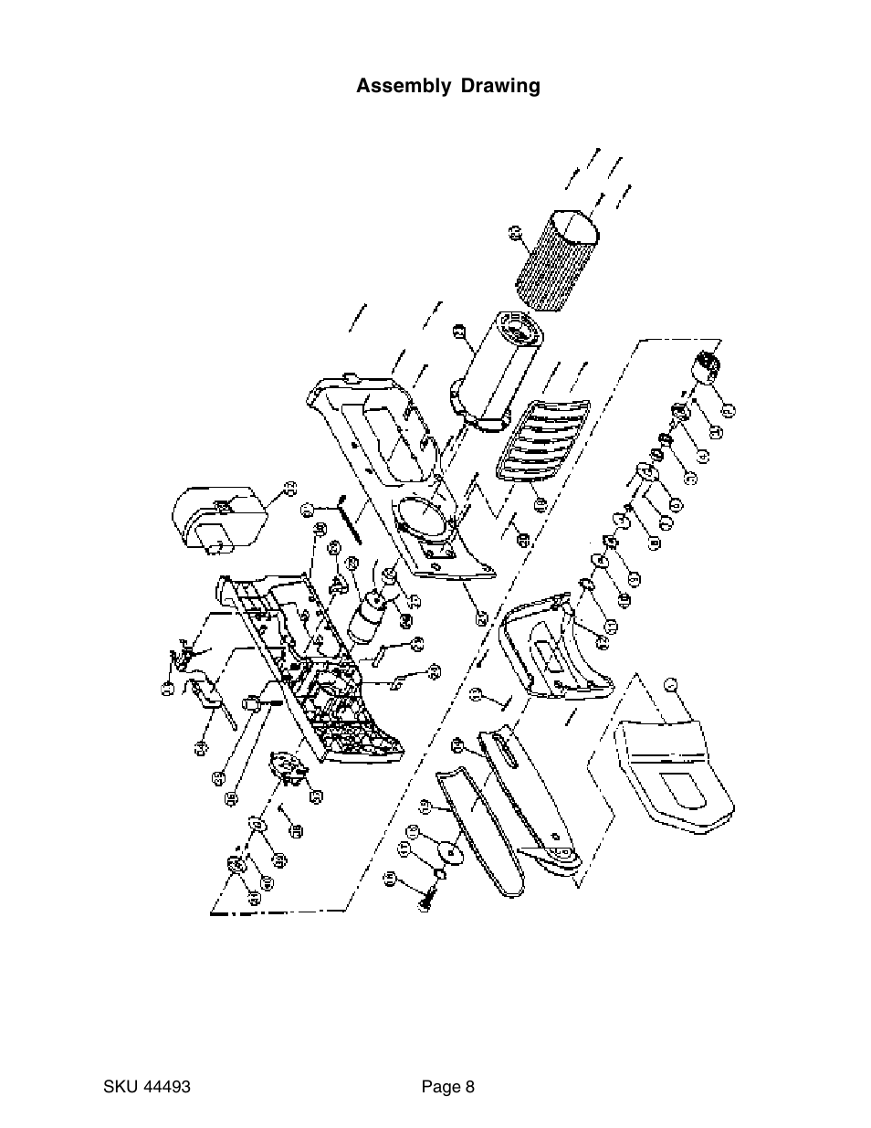 Harbor Freight Tools 44493 User Manual | Page 8 / 8