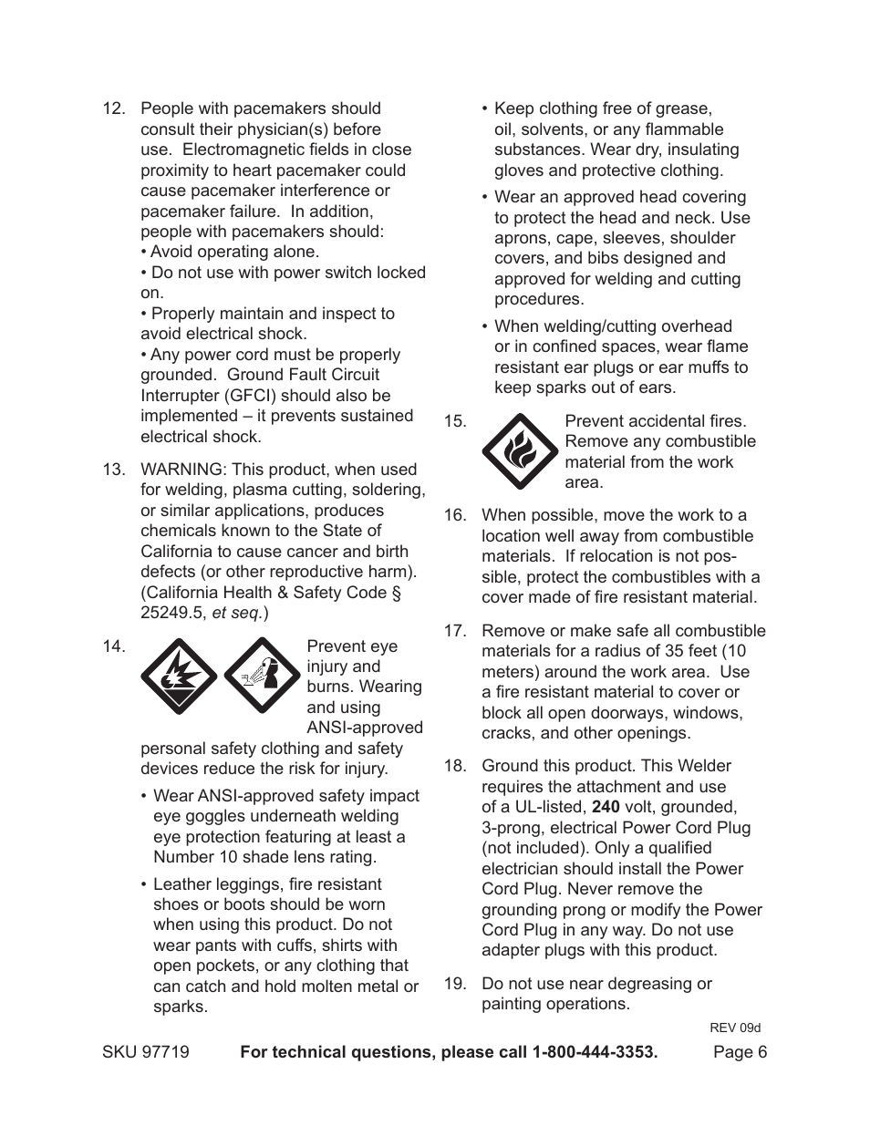 Harbor Freight Tools 97719 User Manual | Page 6 / 17