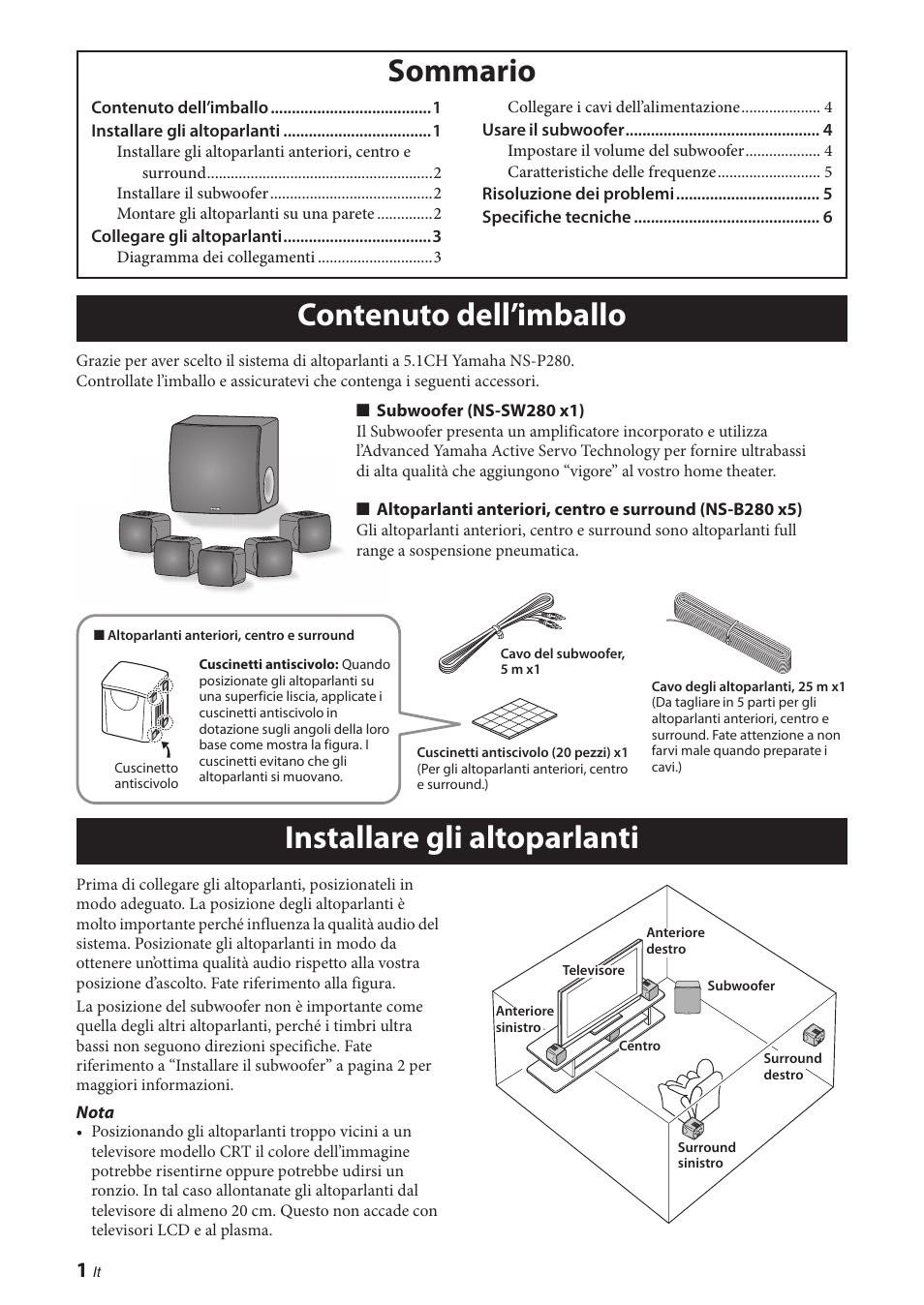 Yamaha NS-P280 User Manual | Page 36 / 68