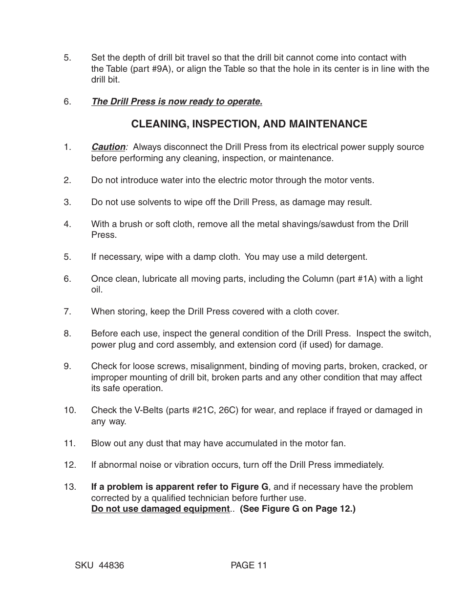 Harbor Freight Tools 44836 User Manual | Page 11 / 16