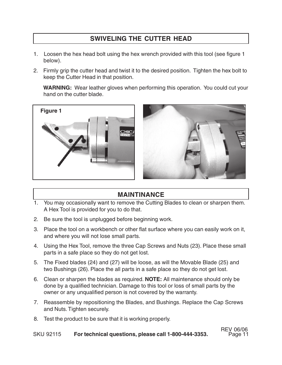 Harbor Freight Tools 92115 User Manual | Page 11 / 14