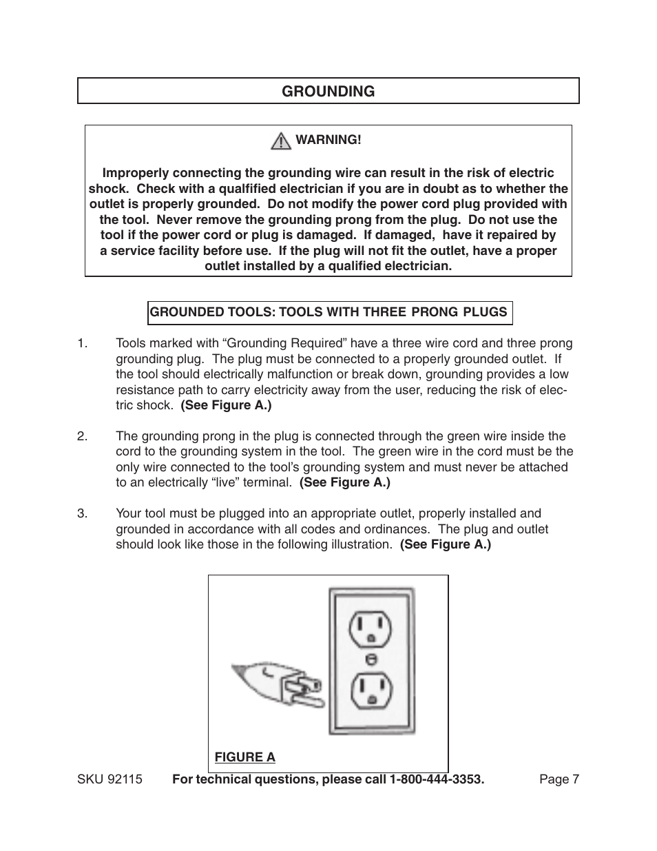 Harbor Freight Tools 92115 User Manual | Page 7 / 14