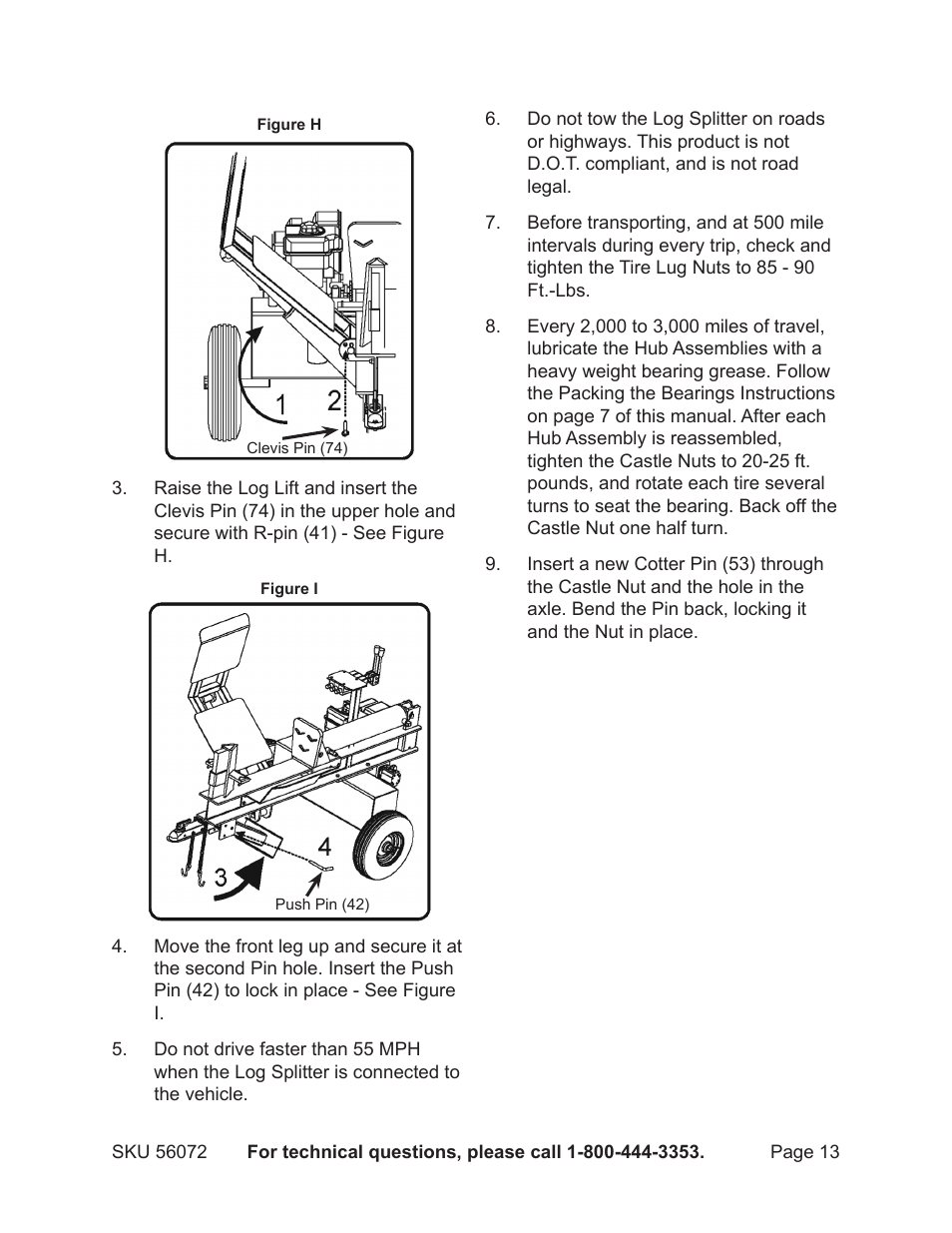 Harbor Freight Tools GREYHOUND 56072 User Manual | Page 13 / 20