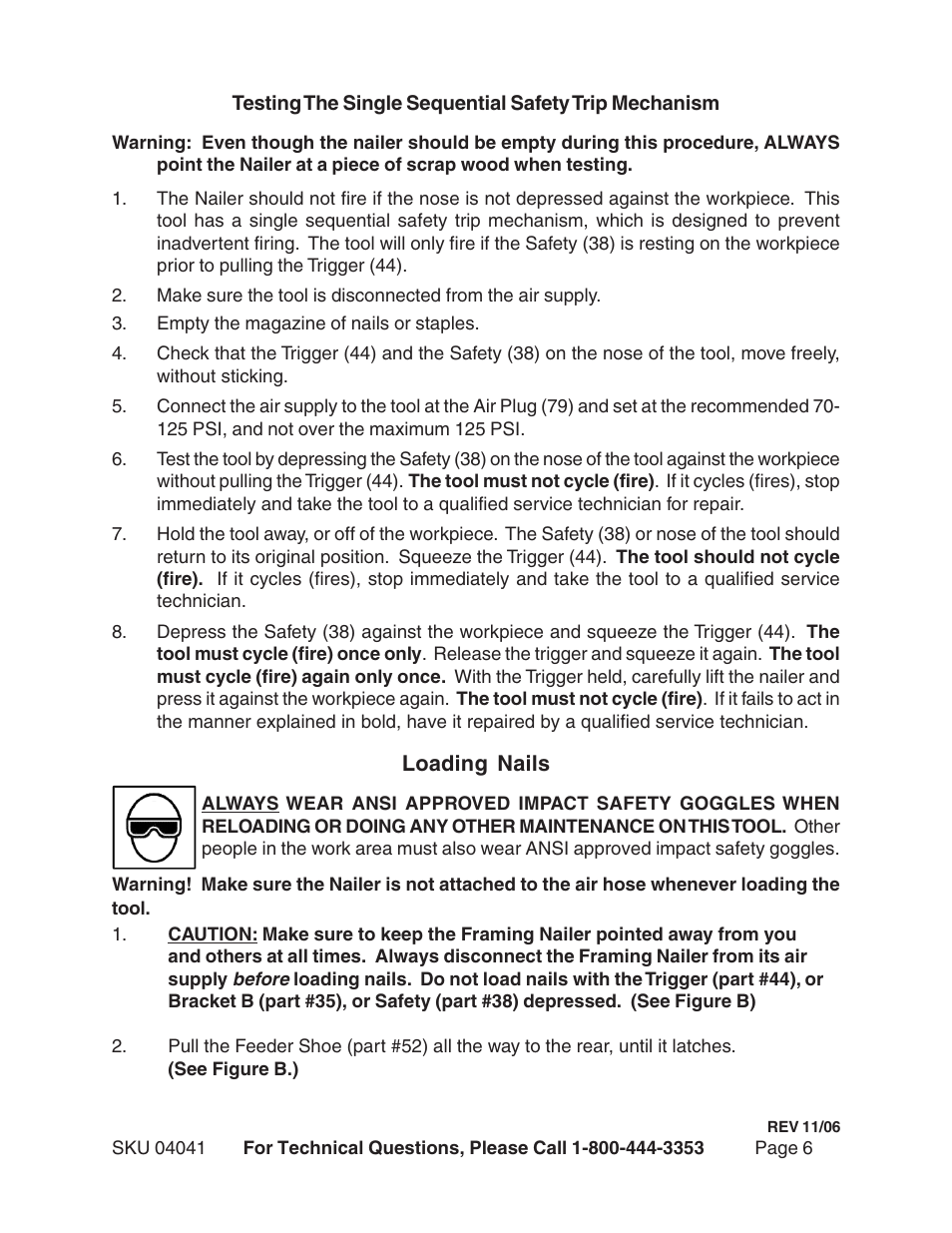 Harbor Freight Tools 04041 User Manual | Page 6 / 12