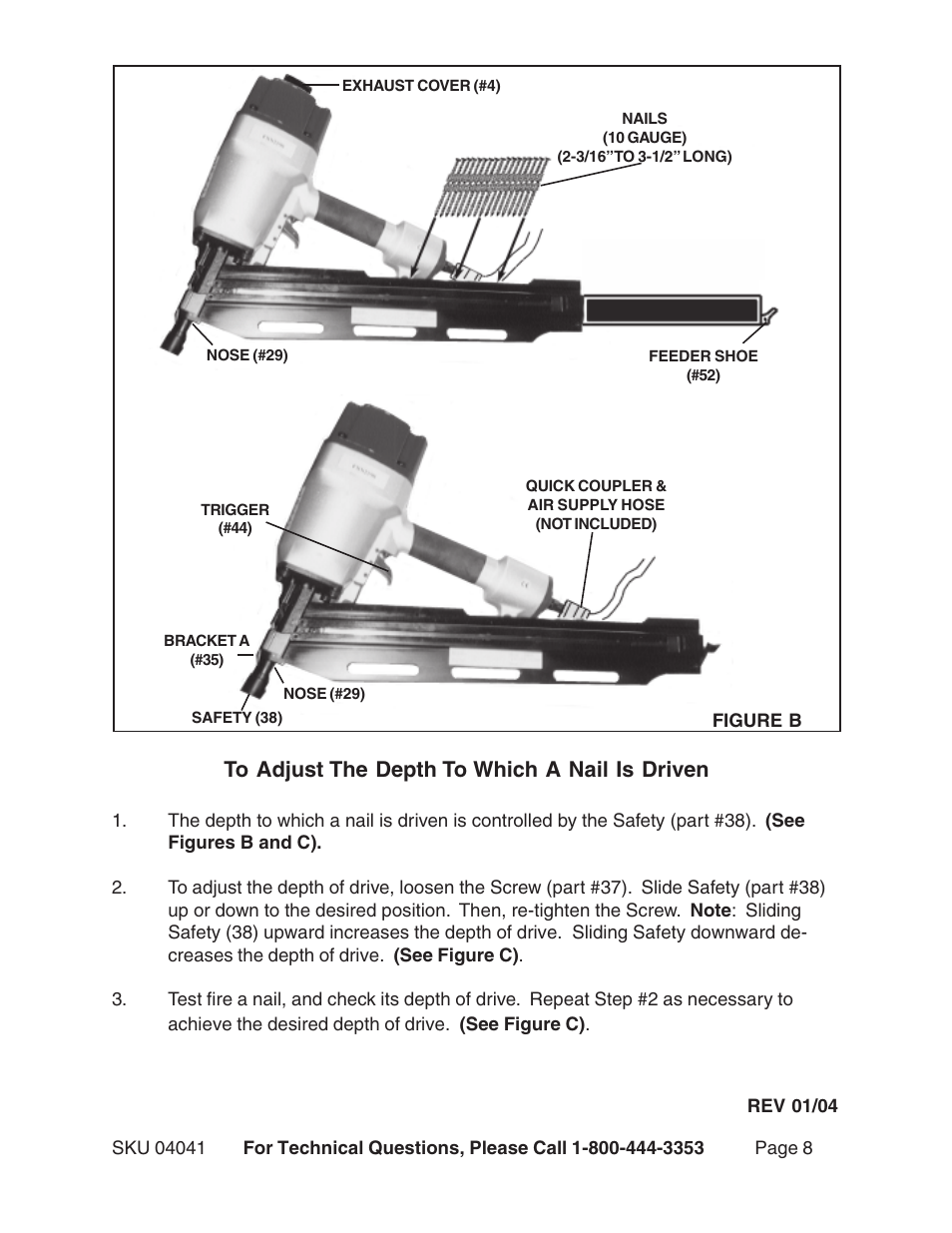 Harbor Freight Tools 04041 User Manual | Page 8 / 12