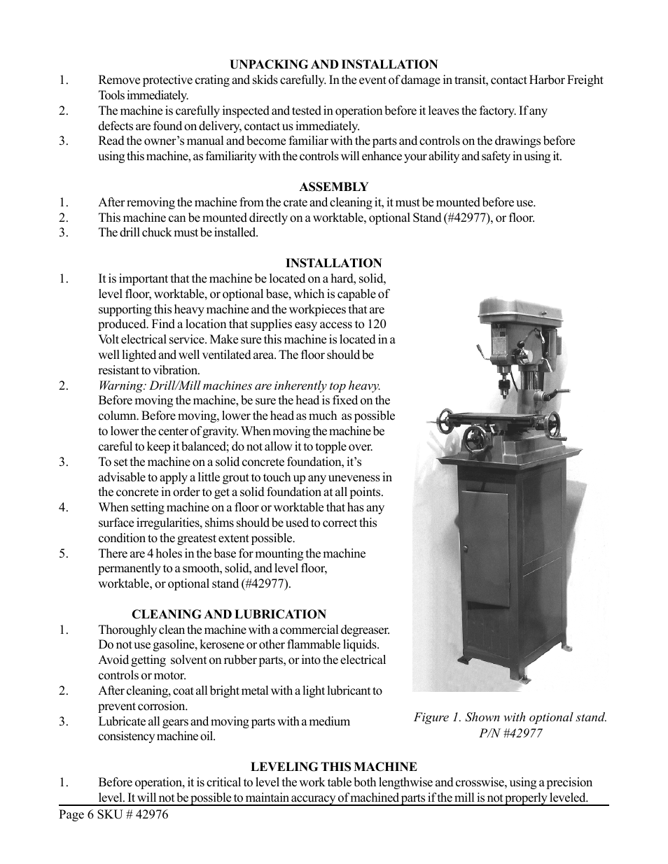 Harbor Freight Tools 42976 User Manual | Page 6 / 16