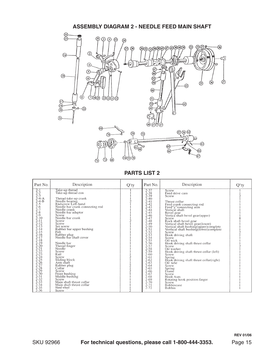 Harbor Freight Tools 92966 User Manual | Page 15 / 24