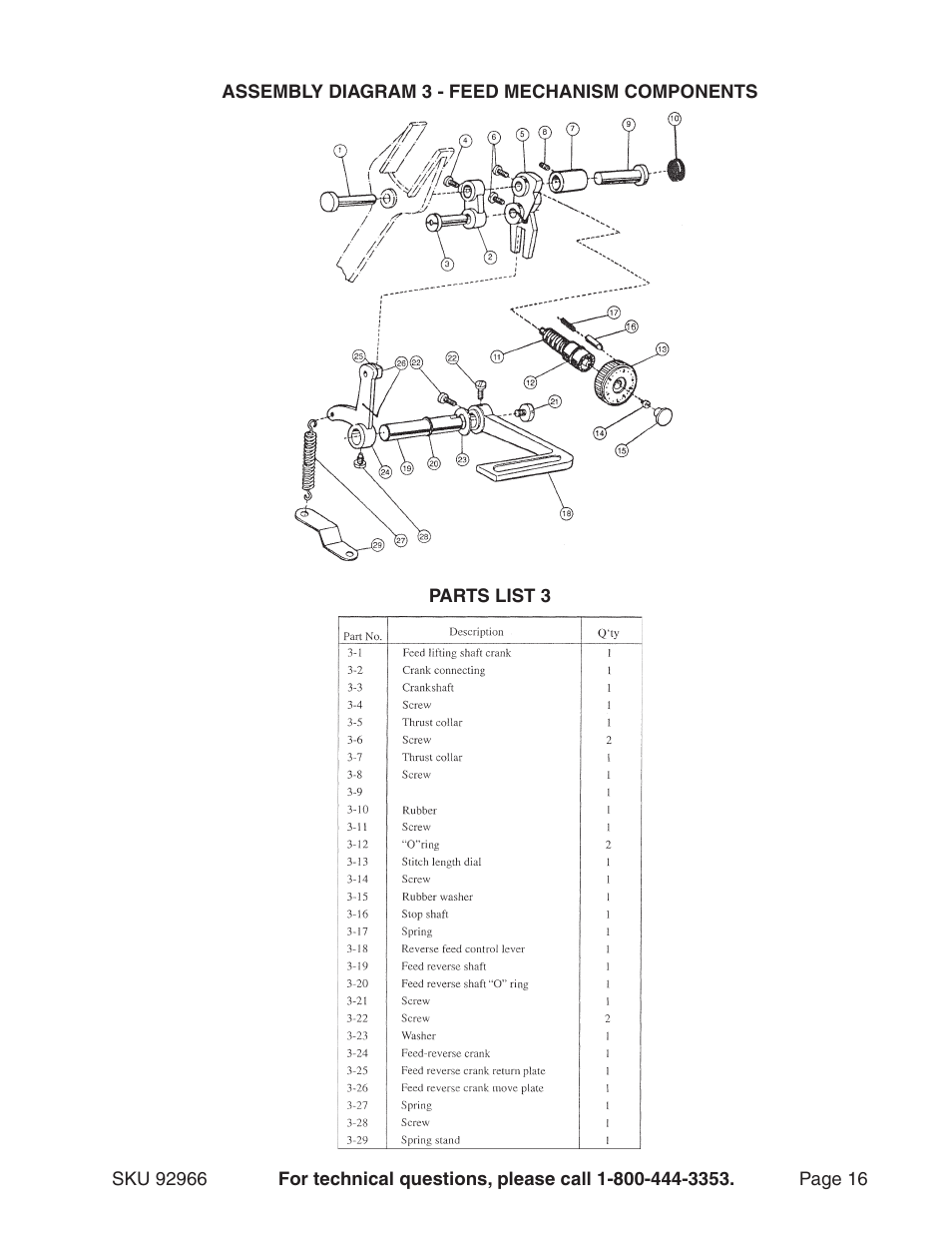 Harbor Freight Tools 92966 User Manual | Page 16 / 24