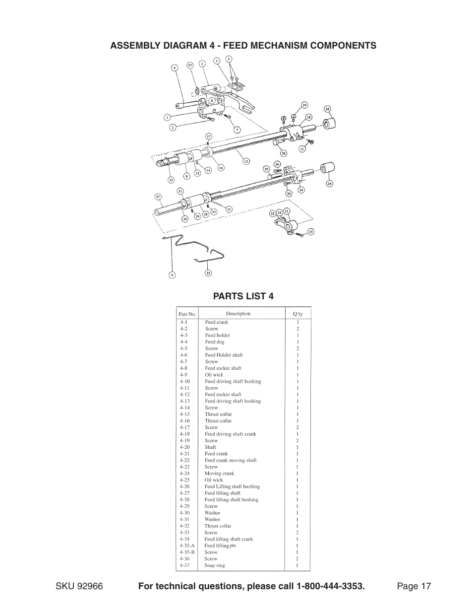 Harbor Freight Tools 92966 User Manual | Page 17 / 24