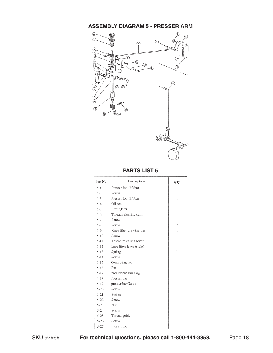 Harbor Freight Tools 92966 User Manual | Page 18 / 24