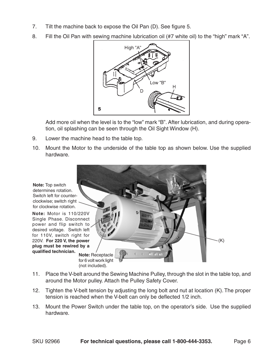 Harbor Freight Tools 92966 User Manual | Page 6 / 24