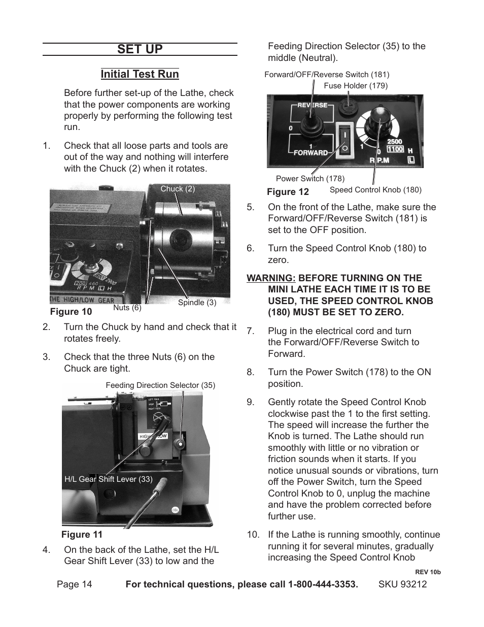 Set up | Harbor Freight Tools 93212 User Manual | Page 14 / 37