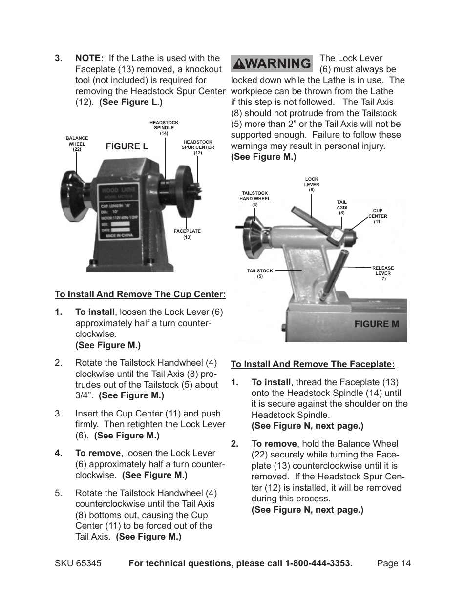 Harbor Freight Tools CENTRAL MACHINERY 65345 User Manual | Page 14 / 22