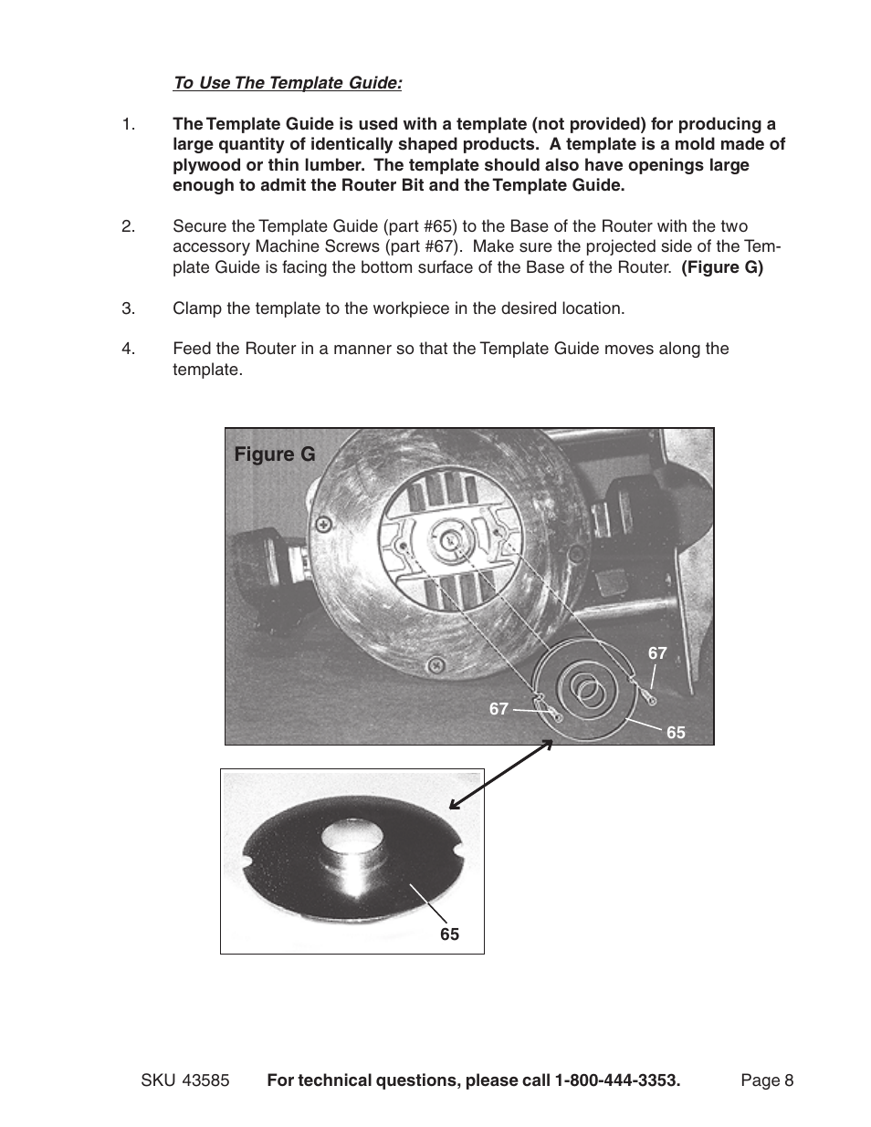 Harbor Freight Tools 43585 User Manual | Page 8 / 12
