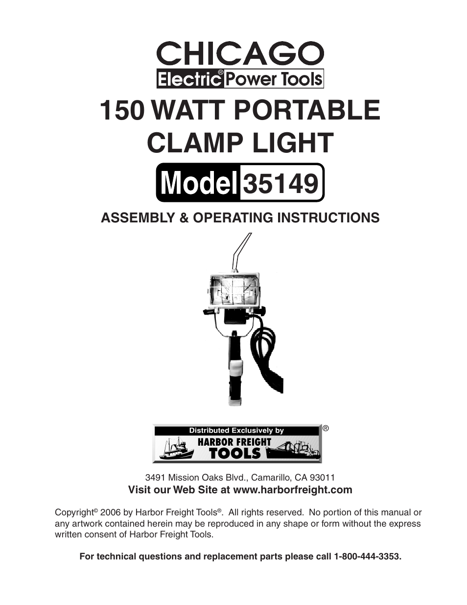 Harbor Freight Tools 35149 User Manual | 11 pages