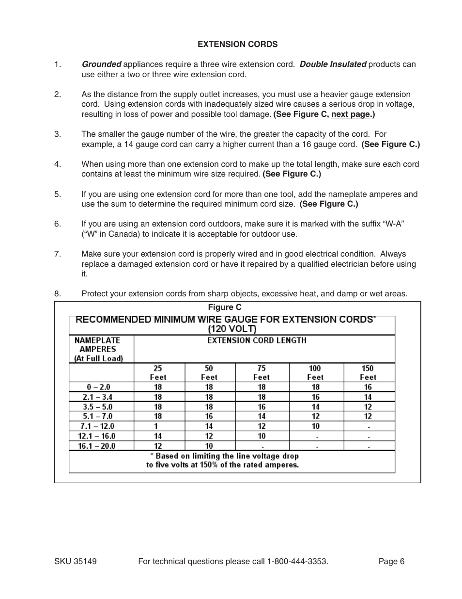 Harbor Freight Tools 35149 User Manual | Page 6 / 11