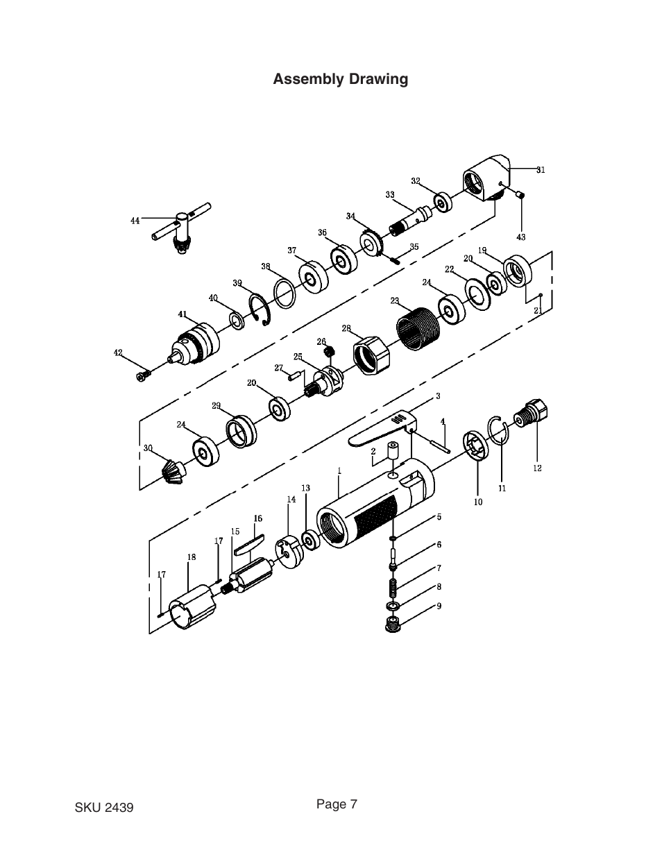 Harbor Freight Tools 2439 User Manual | Page 7 / 7