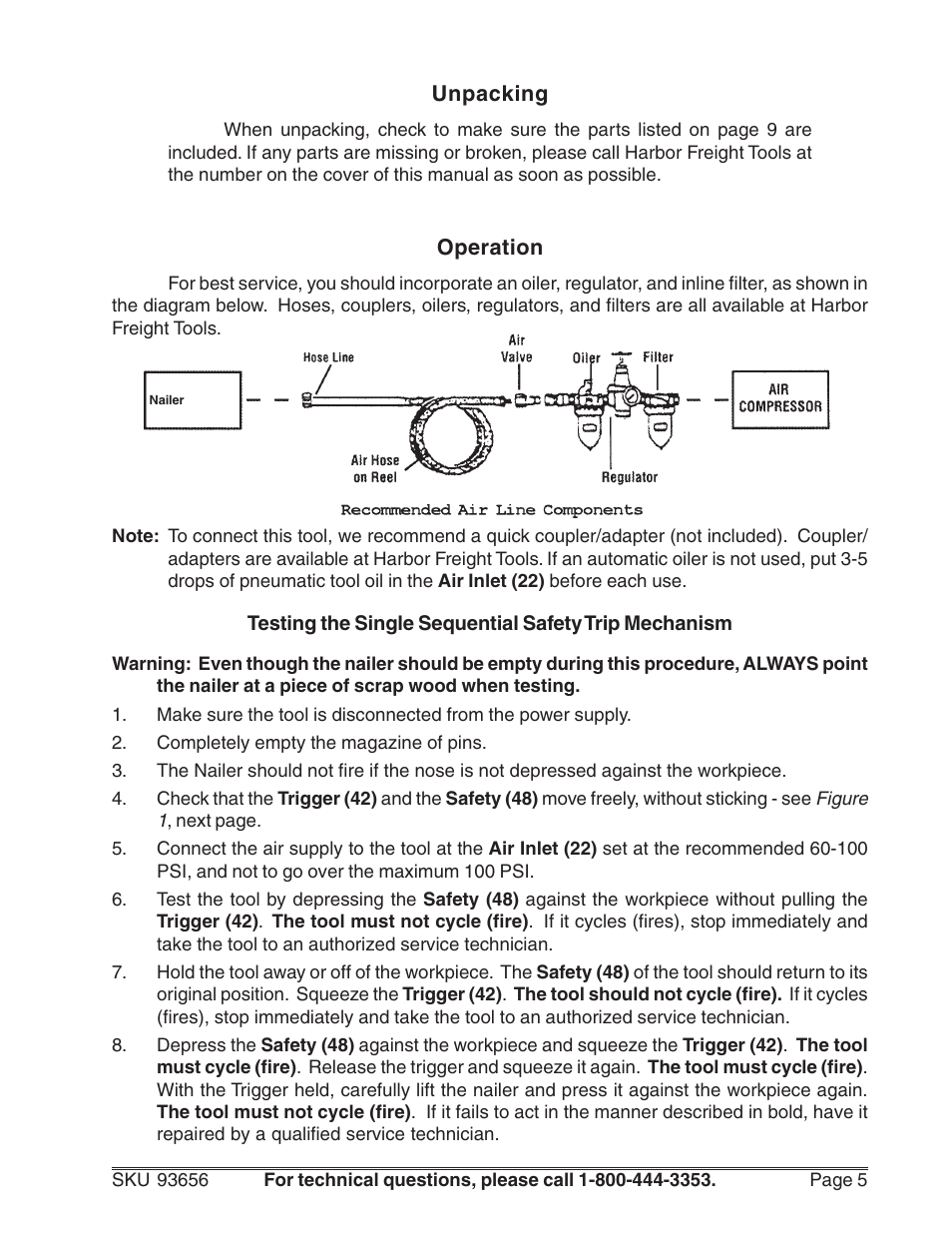 Harbor Freight Tools 93656 User Manual | Page 5 / 10