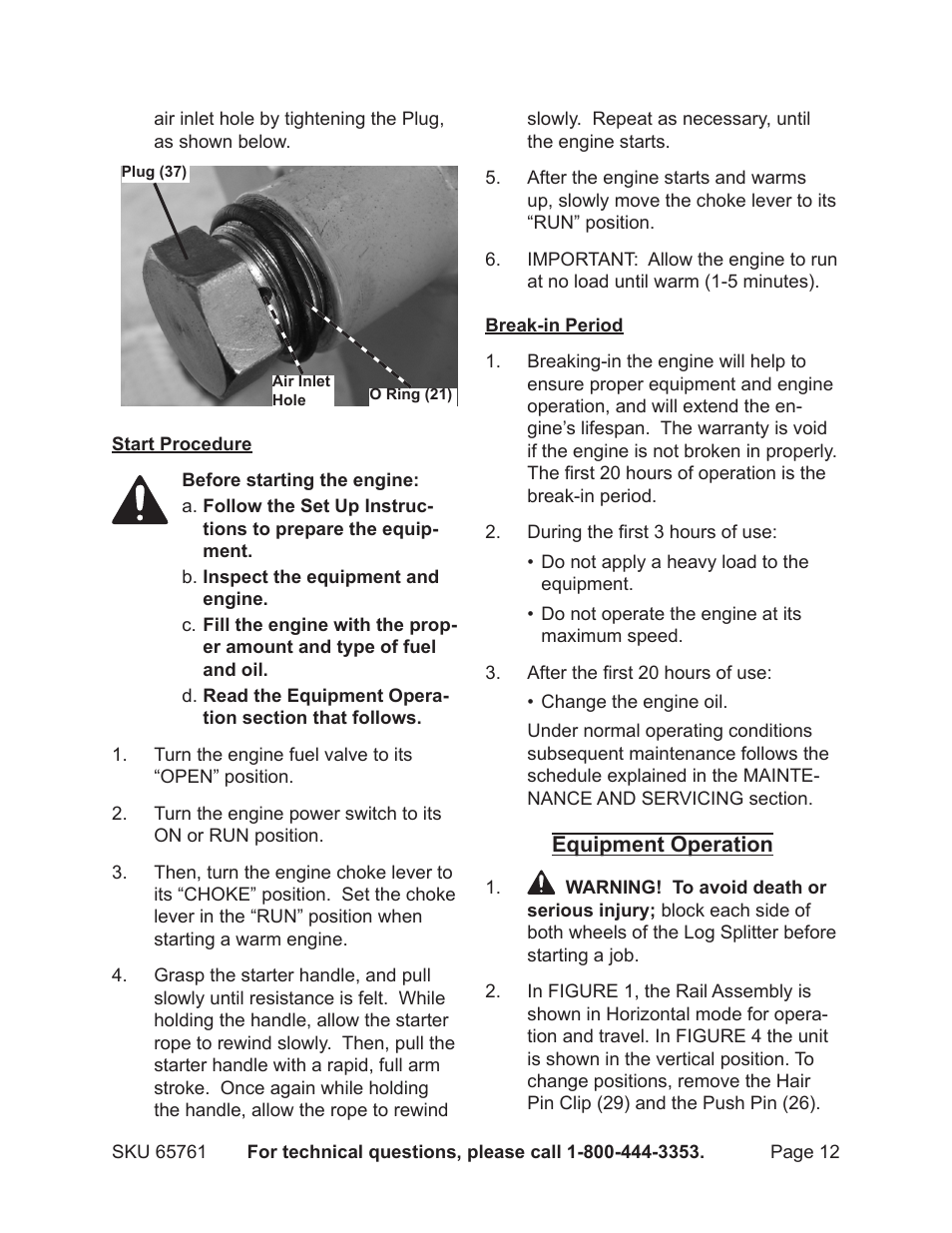 Harbor Freight Tools GREYHOUND 65761 User Manual | Page 12 / 37