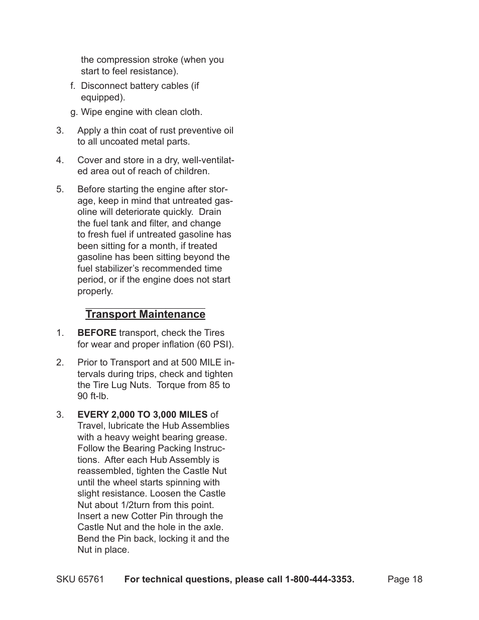 Harbor Freight Tools GREYHOUND 65761 User Manual | Page 18 / 37