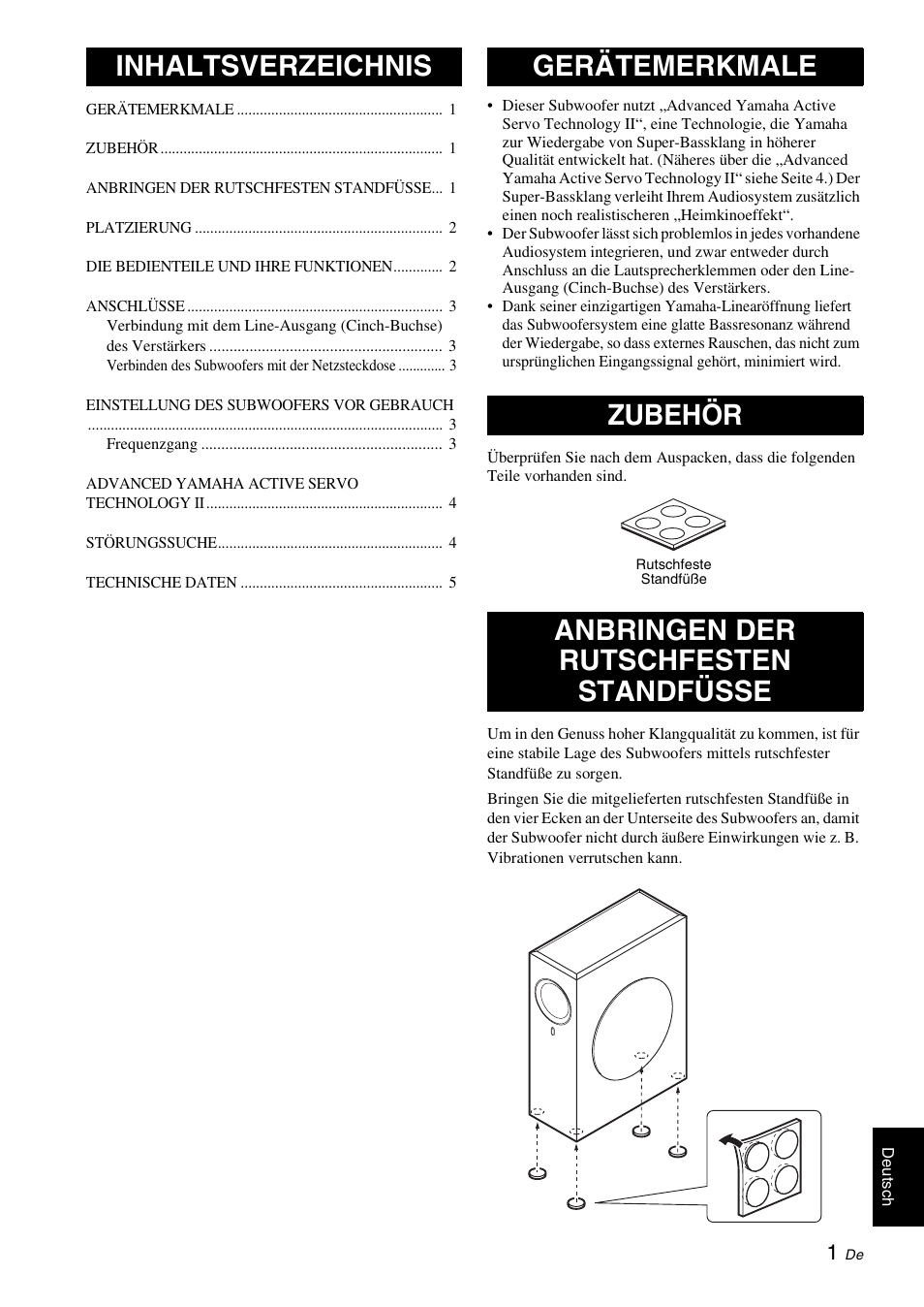 Yamaha NS-SW210 User Manual | Page 21 / 68