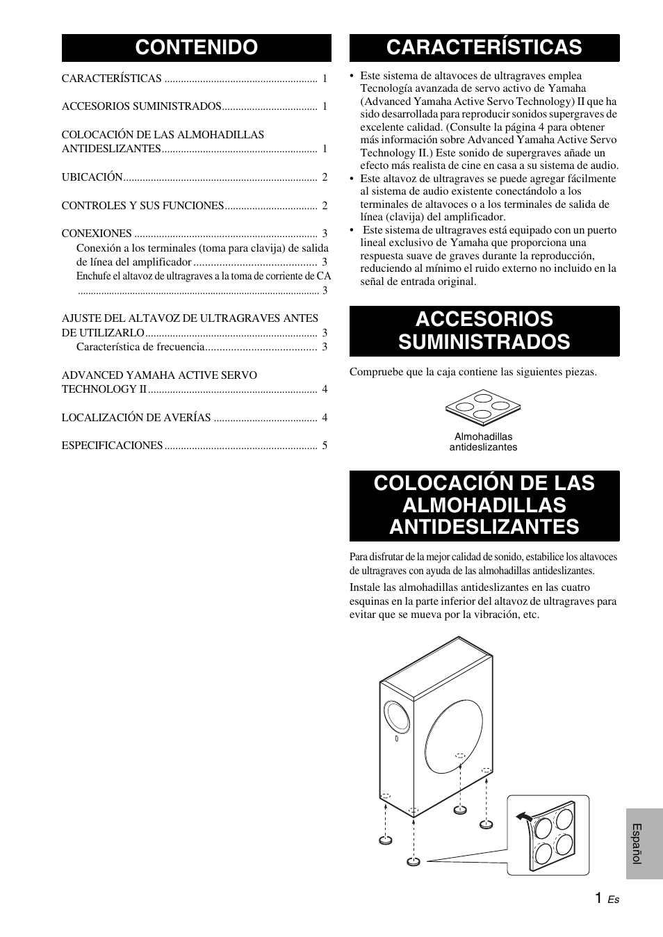 Yamaha NS-SW210 User Manual | Page 45 / 68