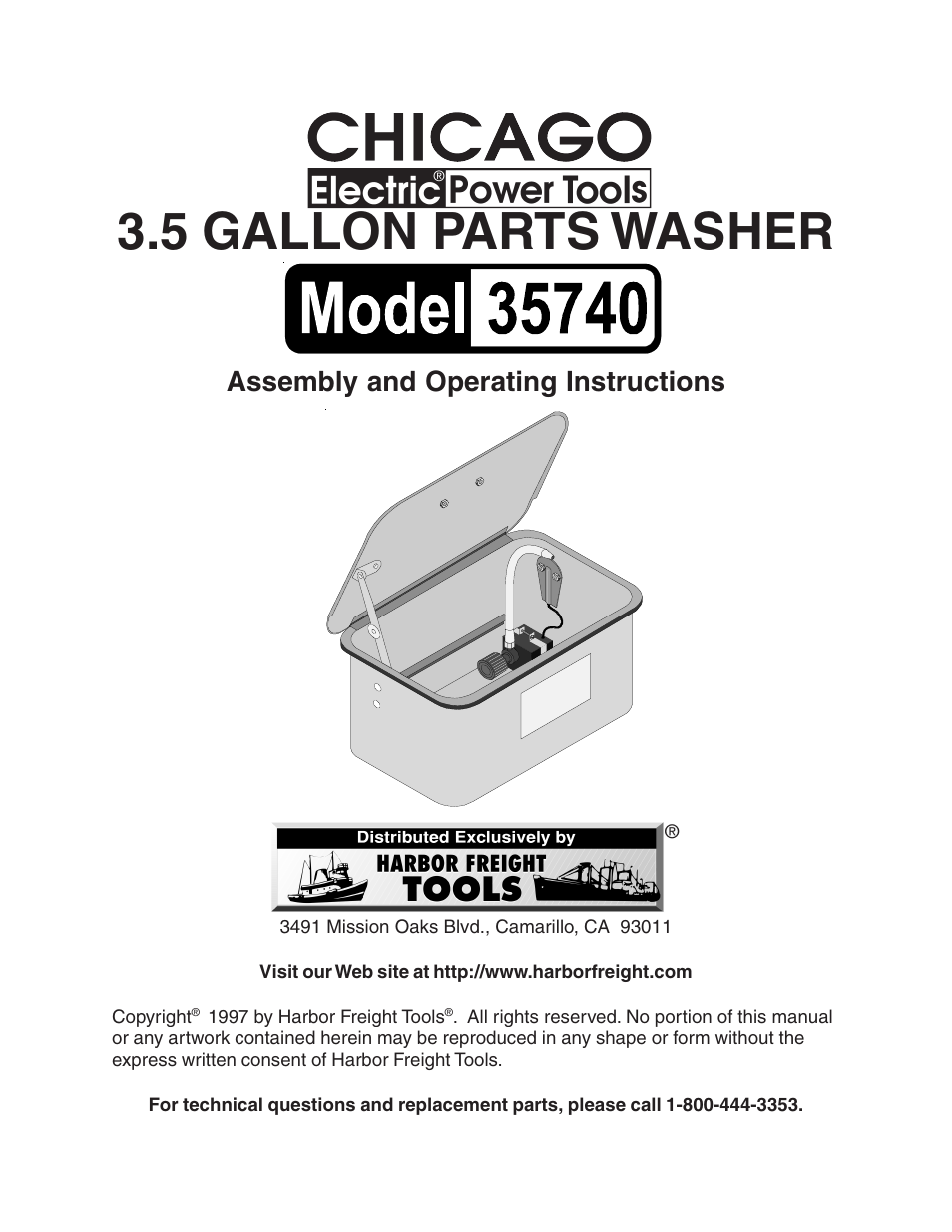 Harbor Freight Tools 35740 User Manual | 11 pages