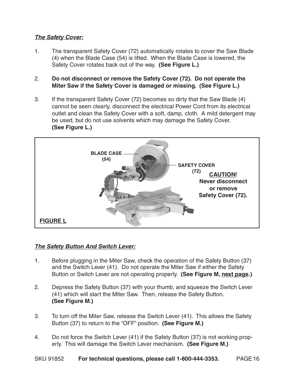 Harbor Freight Tools 91852 User Manual | Page 16 / 26