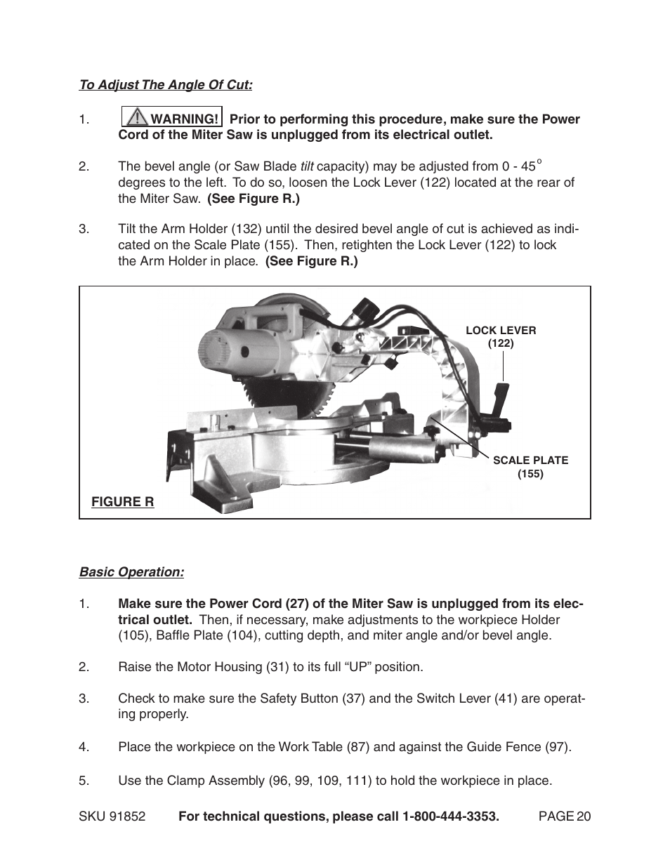 Harbor Freight Tools 91852 User Manual | Page 20 / 26