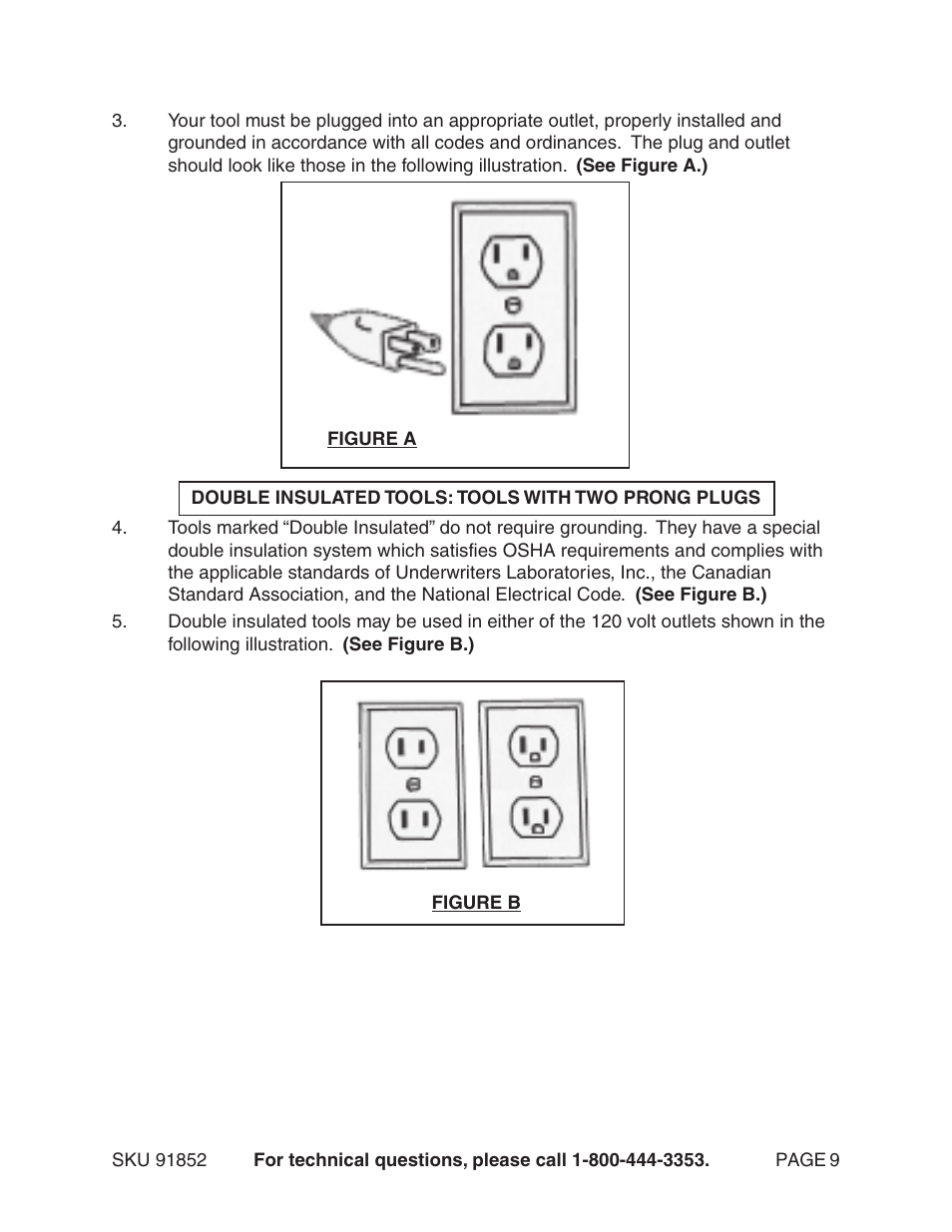 Harbor Freight Tools 91852 User Manual | Page 9 / 26
