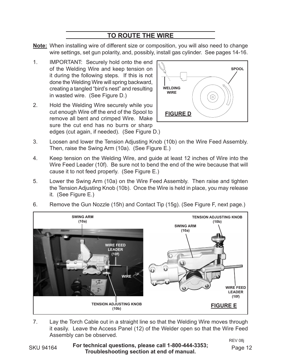 Harbor Freight Tools 94164 User Manual | Page 12 / 33