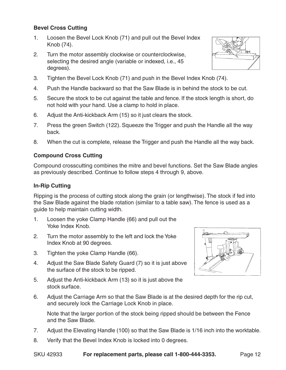 Harbor Freight Tools 42933 User Manual | Page 12 / 19